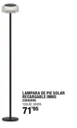 Ferrcash Lampara de pie solar recargable innis oferta