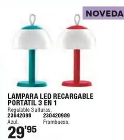 Ferrcash Lampara led recargable portatil 3 en 1 oferta
