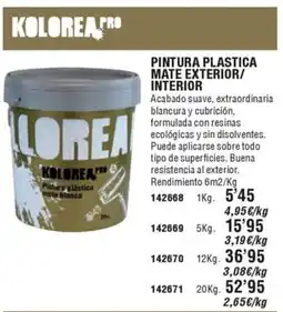 Ferrcash Pintura plastica mate exterior/ interior oferta