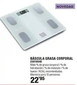 Ferrcash Báscula grasa corporal oferta