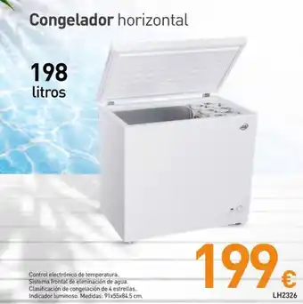 Congelador horizontal