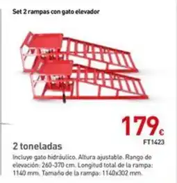 Mi Bricolaje Set 2 rampas con gato elevador oferta