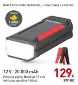 Mi Bricolaje 3 en 1 Arrancador de bateria + Power Bank Linterna oferta