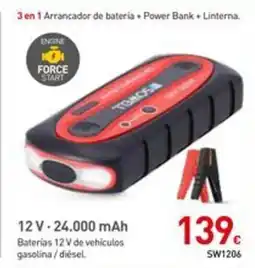 Mi Bricolaje 3 en 1 Arrancador de bateria + Power Bank + Linterna oferta
