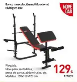 Mi Bricolaje Banco musculación multifuncional Multigym 400 oferta