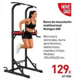 Mi Bricolaje Banco de musculación multifuncional Multigym 600 oferta