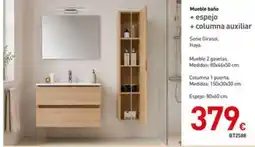 Mi Bricolaje Mueble baño + espejo + columna auxiliar oferta