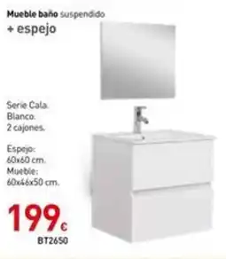 Mi Bricolaje Mueble baño suspendido + espejo oferta