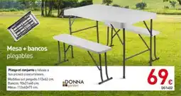 Mi Bricolaje Mesa + bancos plegables oferta