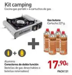 Mi Bricolaje Kit camping Cocina gas portátil +4 cartuchos de gas oferta