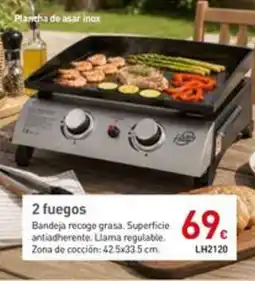 Mi Bricolaje Plancha de asar inox 2 fuegos oferta
