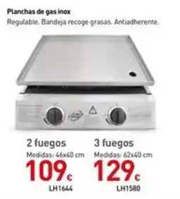 Mi Bricolaje Planchas de gas inox 2 fuegos oferta