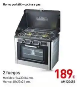 Mi Bricolaje Horno portátil + cocina a gas 2 fuegos oferta