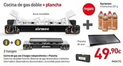 Mi Bricolaje Cocina de gas doble + plancha oferta