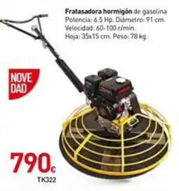 Mi Bricolaje Fratasadora hormigón de gasolina oferta