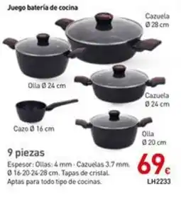 Mi Bricolaje Juego batería de cocina oferta