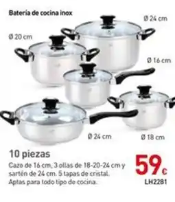 Mi Bricolaje Bateria de cocina inox oferta