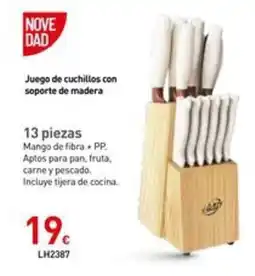 Mi Bricolaje Juego de cuchillos con soporte de madera oferta