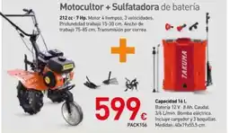 Mi Bricolaje Motocultor + Sulfatadora de batería oferta
