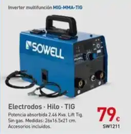 Mi Bricolaje SOWELL Inverter multifunción MIG-MMA-TIG oferta