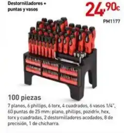Mi Bricolaje Destornilladores + puntas y vasos oferta