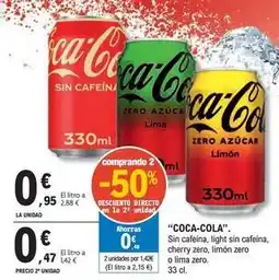 E.Leclerc Coca-cola - sin cafeina light sin cafeina oferta