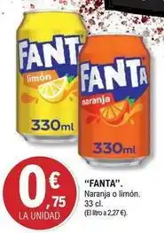 E.Leclerc Fanta - naranja o limón oferta