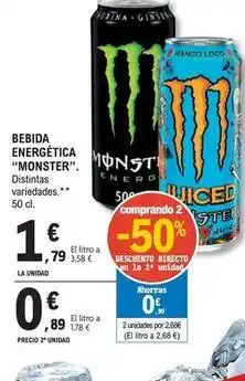 E.Leclerc Monster - bebida energética oferta