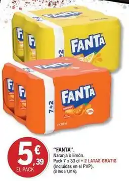 E.Leclerc Fanta - naranja limon oferta