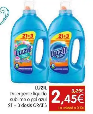 Luzil - detergente líquido sublime o gel azul