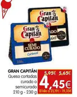 Dicost Gran capitán - queso cortadas curado o semicurado oferta