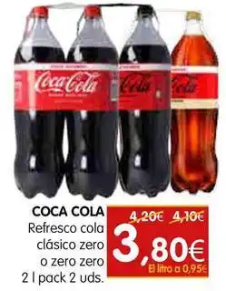 Dicost Coca-cola - refresco cola clasico zero o zero zero oferta
