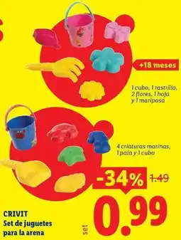 Ocine Crivit - set de juguetes para la arena oferta