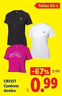 Ocine Crivit - camiseta tecnica oferta
