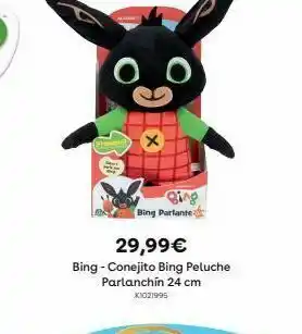 ToysRus Conejito bing peluche parlanchín 24 cm oferta