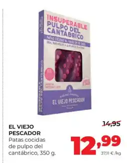 Alimerka EL VIEJO PESCADOR Patas cocidas de pulpo del cantábrico oferta