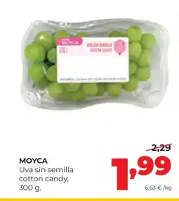 Alimerka MOYCA Uva sin semilla cotton candy oferta