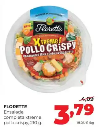 Alimerka FLORETTE Ensalada completa xtreme pollo crispy oferta
