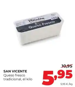Alimerka SAN VICENTE Queso fresco tradicional oferta
