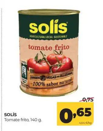 Alimerka SOLÍS Tomate frito oferta