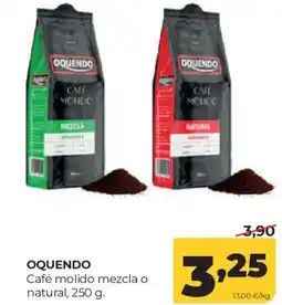 Alimerka OQUENDO Café molido mezcla o natural oferta