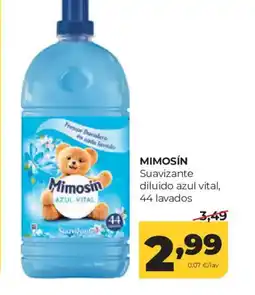 Alimerka MIMOSÍN Suavizante diluido azul vital, 44 lavados oferta