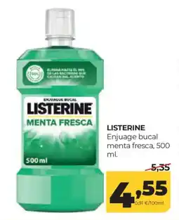 Alimerka LISTERINE Enjuage bucal menta fresca oferta