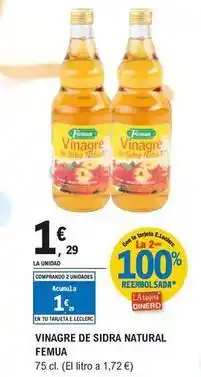 E.Leclerc Natur - vinagre de sidra al oferta