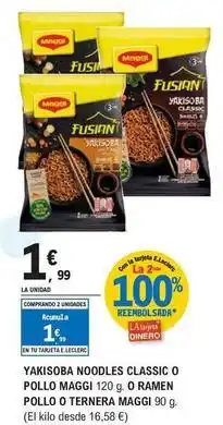 E.Leclerc Maggi - yakisoba noodles classic o pollo oferta