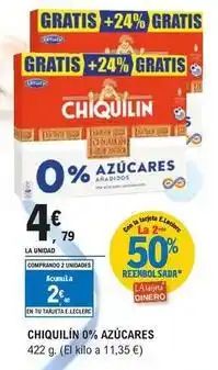 E.Leclerc Chiquilín - 0% azucares oferta