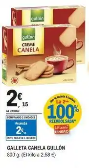 E.Leclerc Gullón - galleta canela oferta