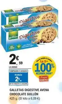 E.Leclerc Gullón - galletas digestive avena chocolate oferta