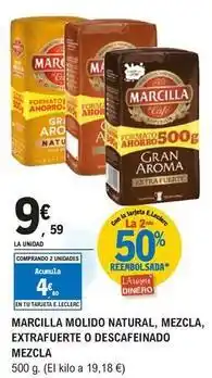 E.Leclerc Aro - marcilla molido natural, mezcla, extrafuerte o descafeinado mezcla oferta