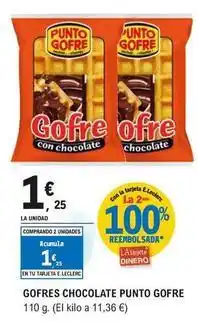 E.Leclerc Gofres chocolate oferta